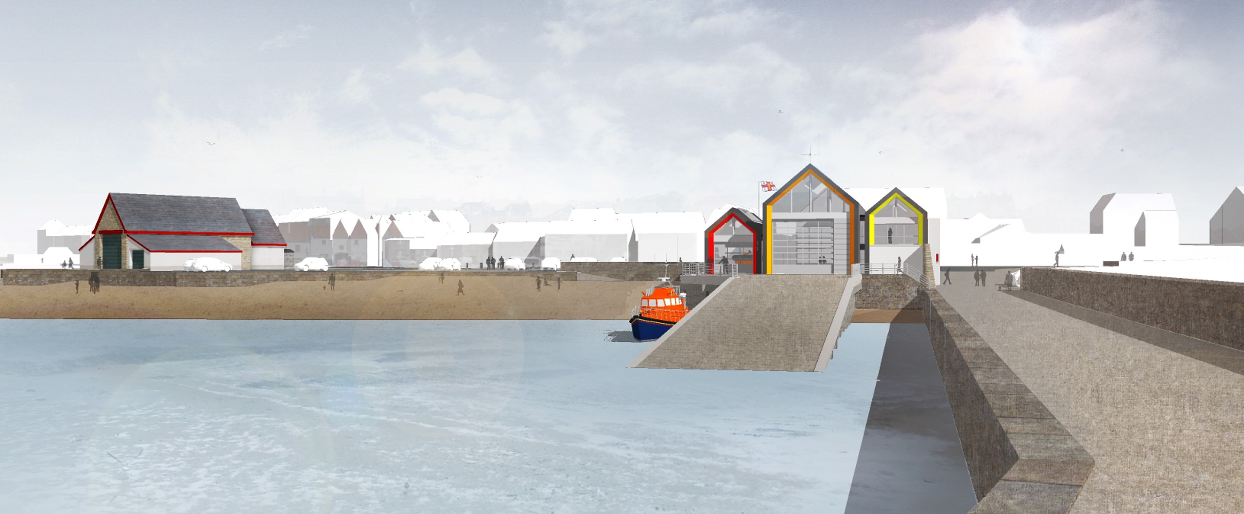 Artist's impression of Anstruther lifeboat station