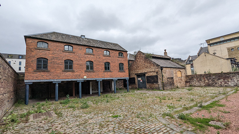 Site of new student accommodation in Edinburgh