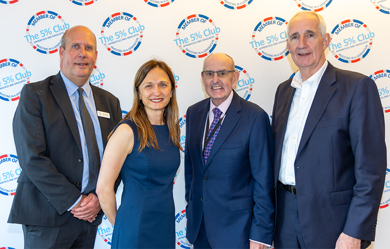 Leo Quinn, Balfour Beatty Group Chief Executive and Life President of The 5% Club attends the 5% Club Summer reception