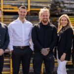 Ross Archibald (second from left) with the Access City Scaffolding team