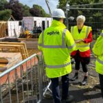 Councillor Francesca Brennan speaks to the project team