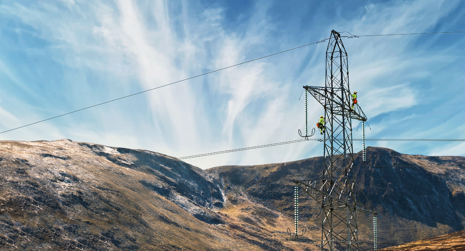  Electricity transmission infrastructure maintenance.