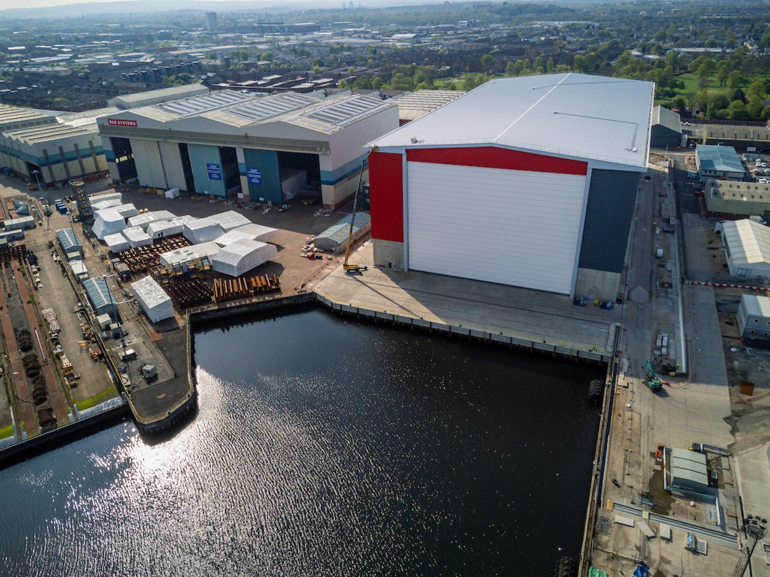Aerial image of new hall