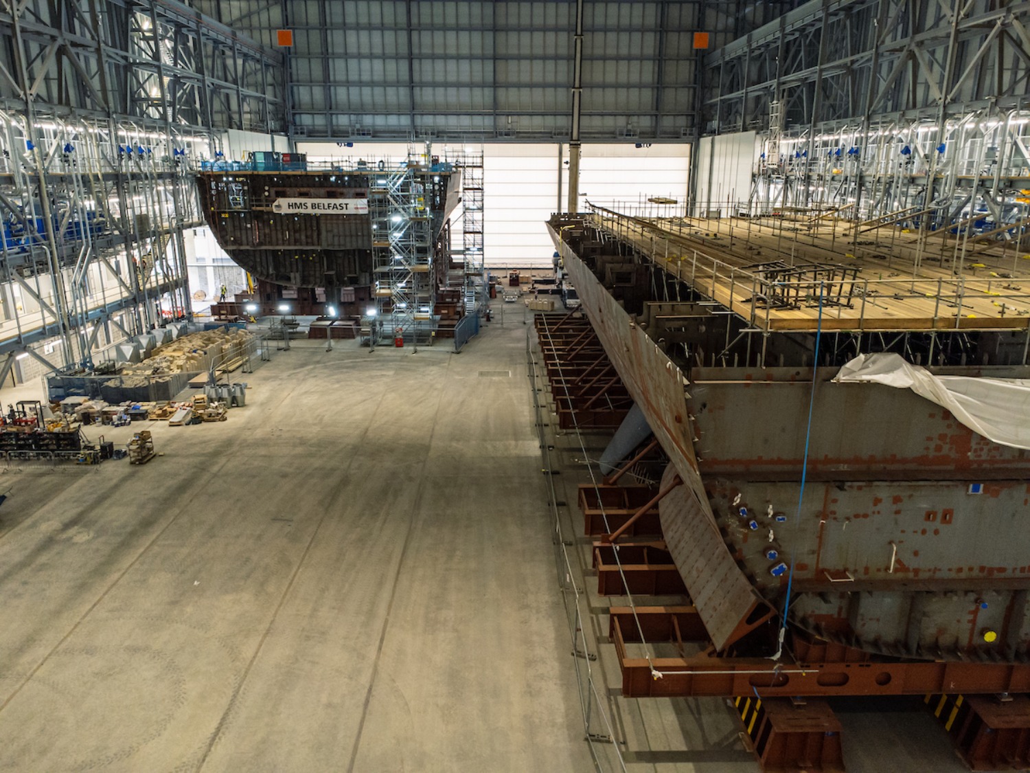 Interior of new hall