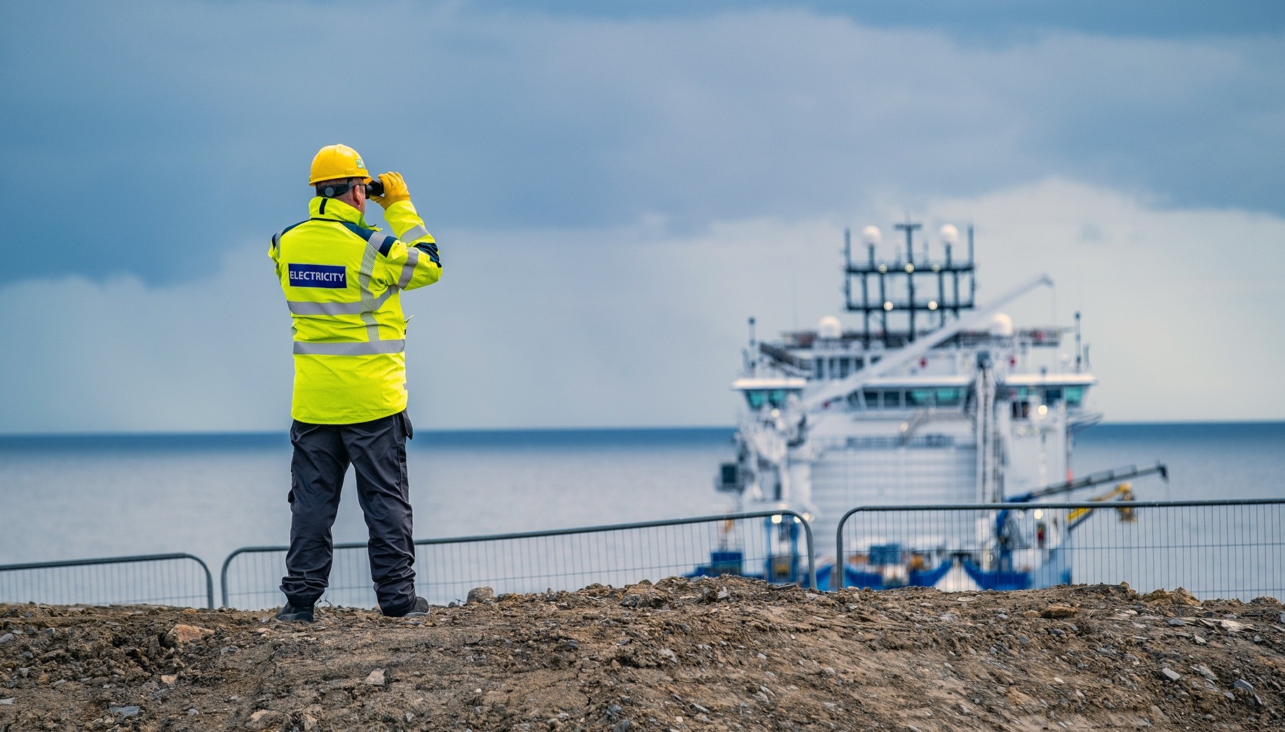 SSEN operator looking out to sea