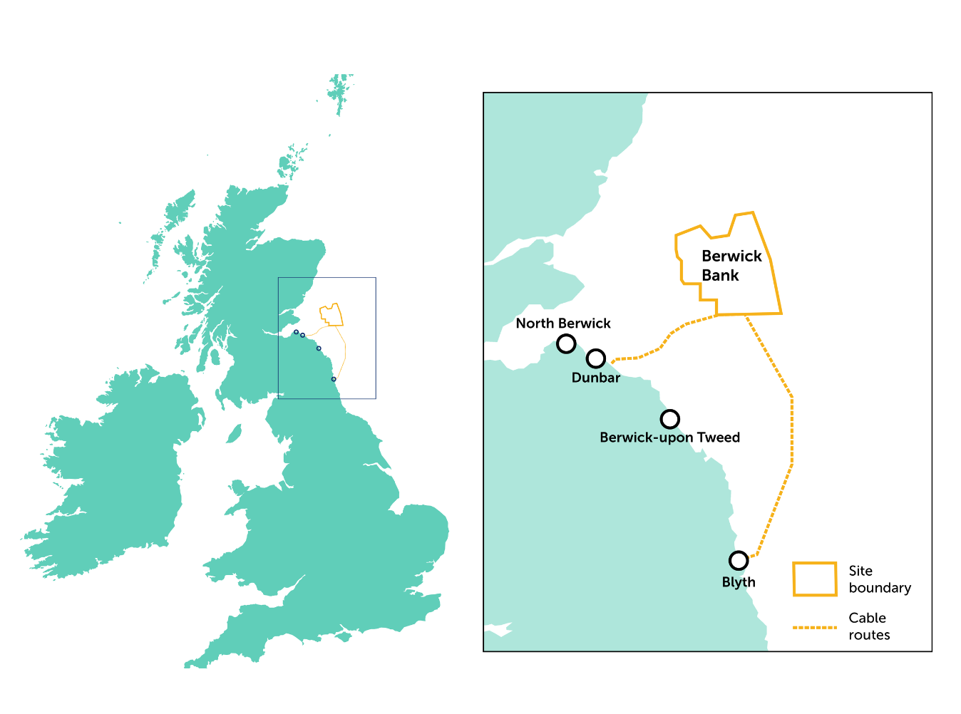 Map of new wind farm