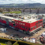 Wraptite® external learning air barrier environments for helps to create state-of-the-art over 4500 Scottish pupils New school under construction