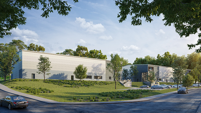 CGI of Dyce industrial estate