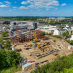 Net zero carbon housing development under construction