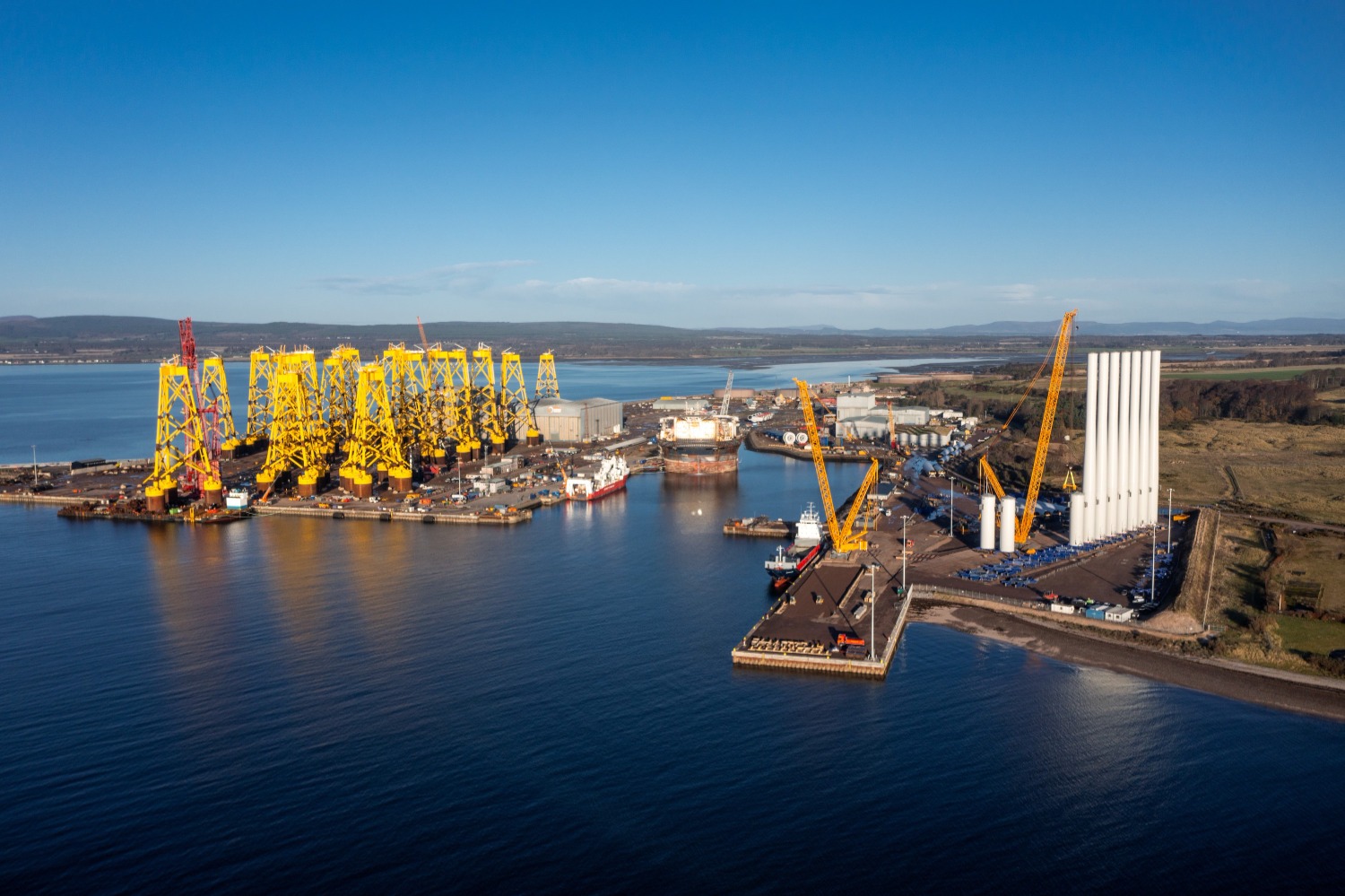 Aerial of Port of Nigg