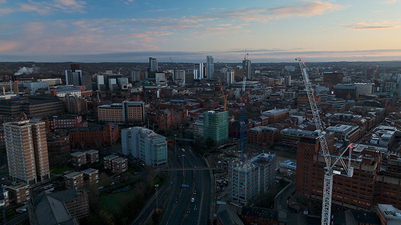 City skyline image