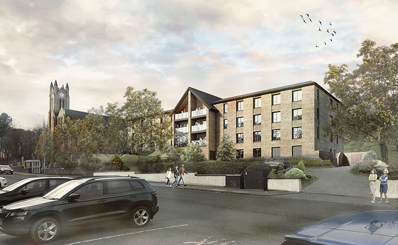 CGI of care home in Clarkston