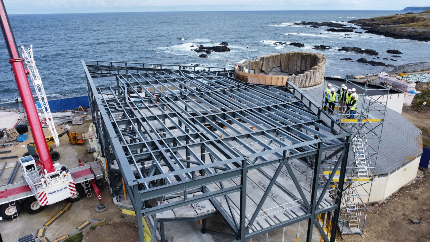 Aerial of the steel