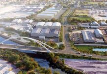Farrans to deliver £59m AMIDS South infrastructure project CGI of aerial view of AMIDS South project
