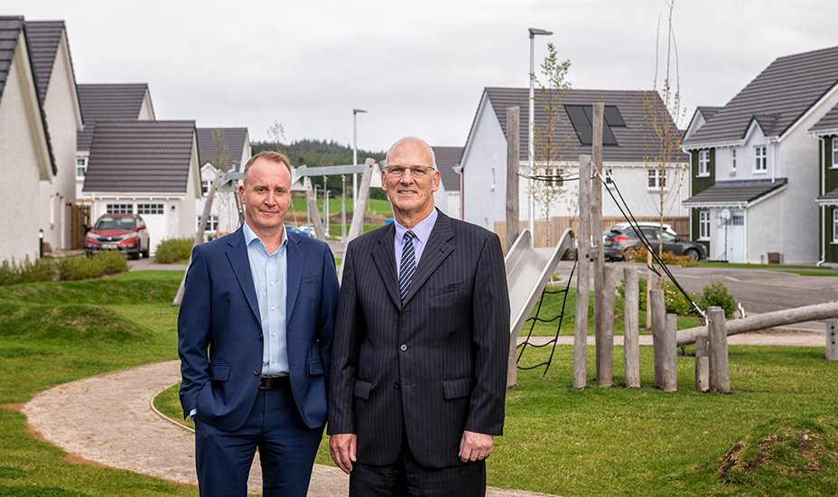 Bancon Group chief financial officer, Andrew Tweedie (left) and chairman, Bob McAlpine