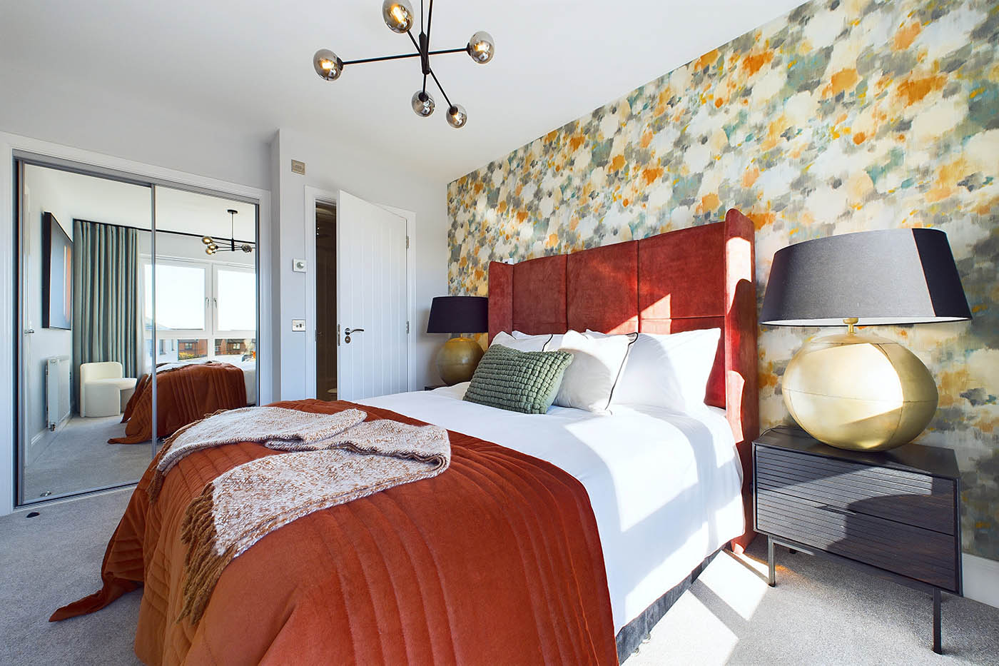 Bedroom of award-nominated show home in Garthamlock