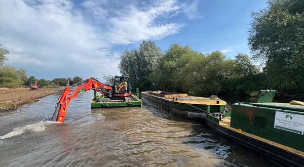 Engineers working on the UK’s canals