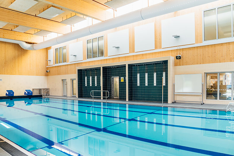 Swimming pool in school