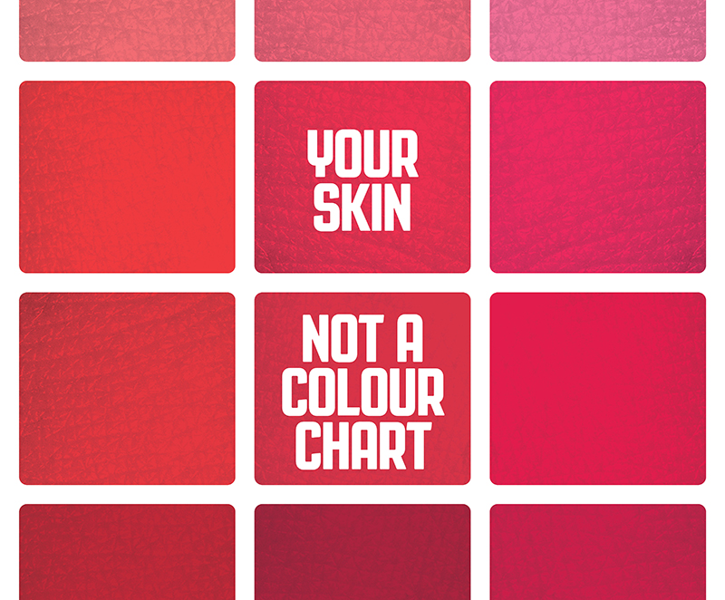 Skin cancer awareness graphic