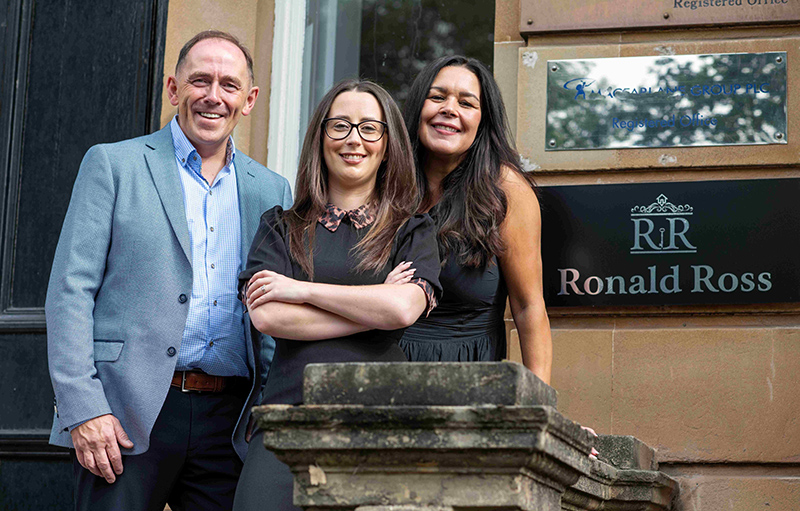 L-R: Robert Ross, Kimberley Ronald, and Gillian Lamont