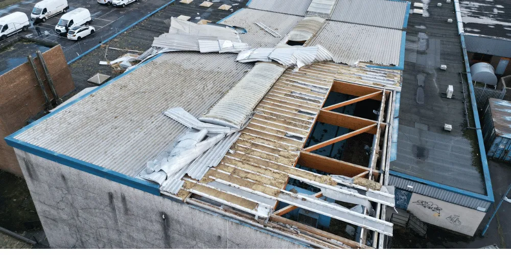 Auchenharvie pool roof