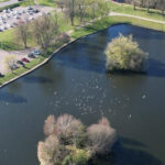 Pat Munro to deliver majority of Elgin’s levelling up programme Cooper Park drone image