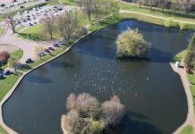 Pat Munro to deliver majority of Elgin’s levelling up programme Cooper Park drone image