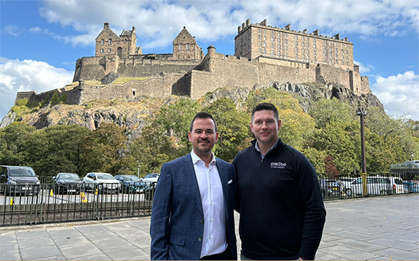 Casa Group commercial director Matt Holbrook (left) with John Cox, MD Casa Group Scotland
