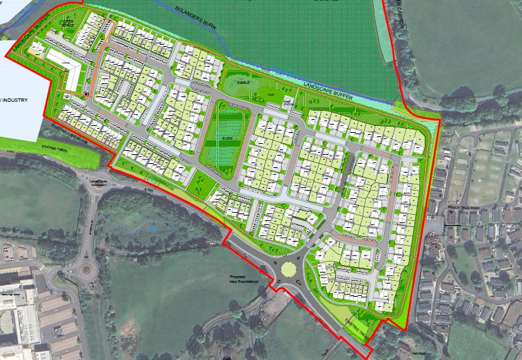 Map of proposed Denny development
