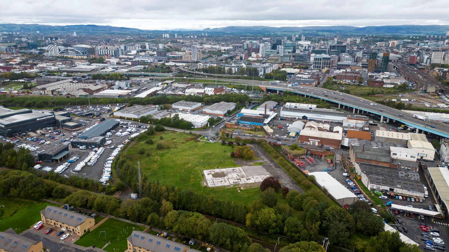 Aerial of site
