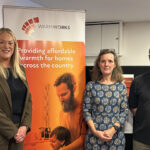Warmworks opens Shetland office to support delivery of heat and energy efficiency initiative L-R: Nicola Mcleod (Warmworks MD, Scotland division); councillor Moraig Lyall; and John Simpson (team leader – energy efficiency, environment & estate operations, Shetland Islands Council)