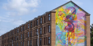 Glasgow tenements with new windows and doors