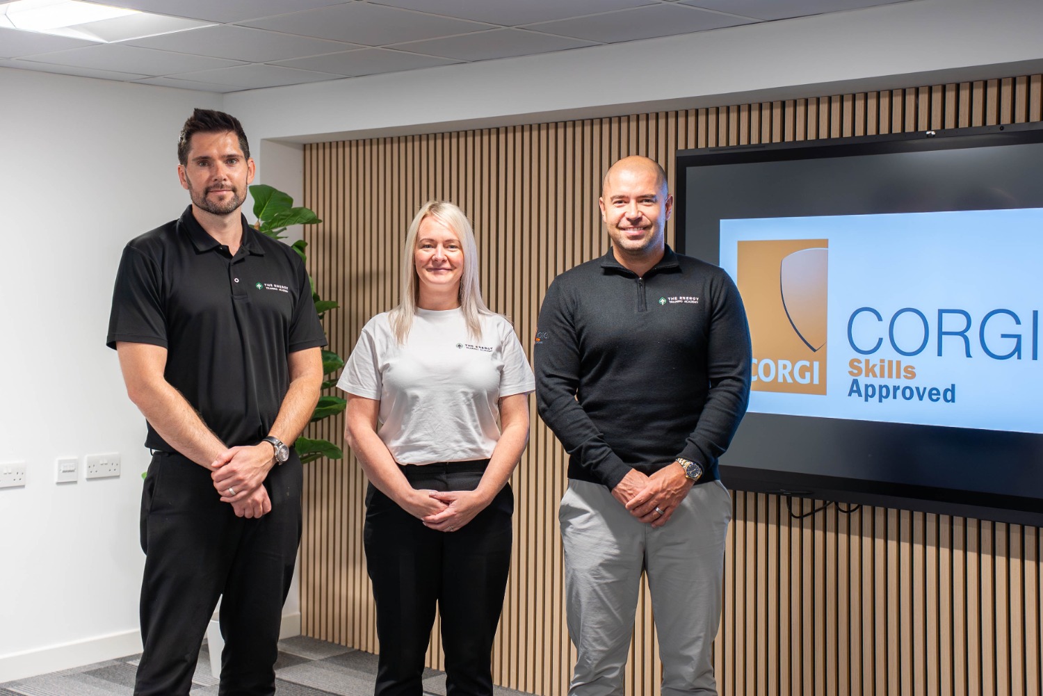 ETA co-founders Andrew Lamond (l) and Mark Glasgow with centre manager Carolynn Edgeworth