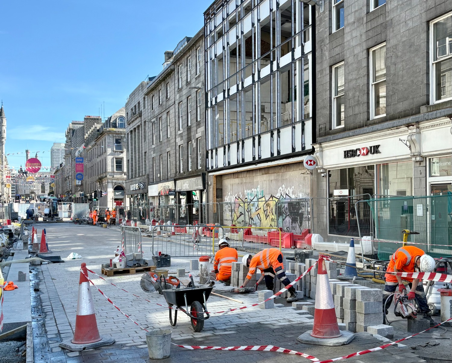 Aberdeen road works