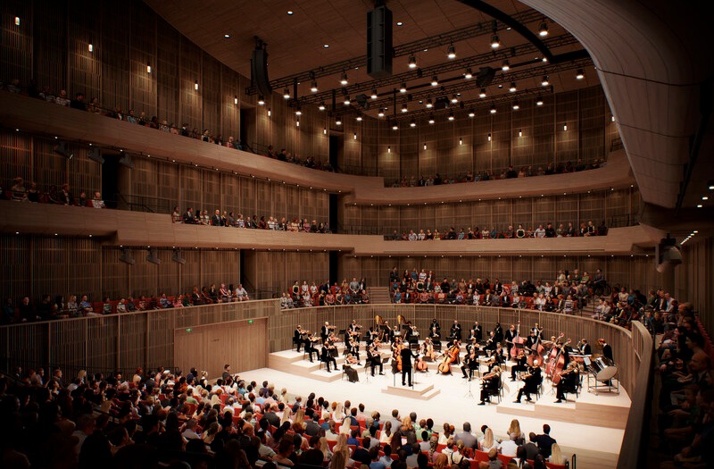 CGI of Edinburgh concert hall