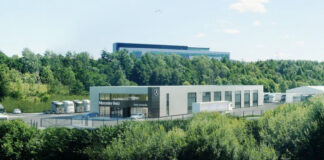 Artist's impression of proposed site at Eurocentral