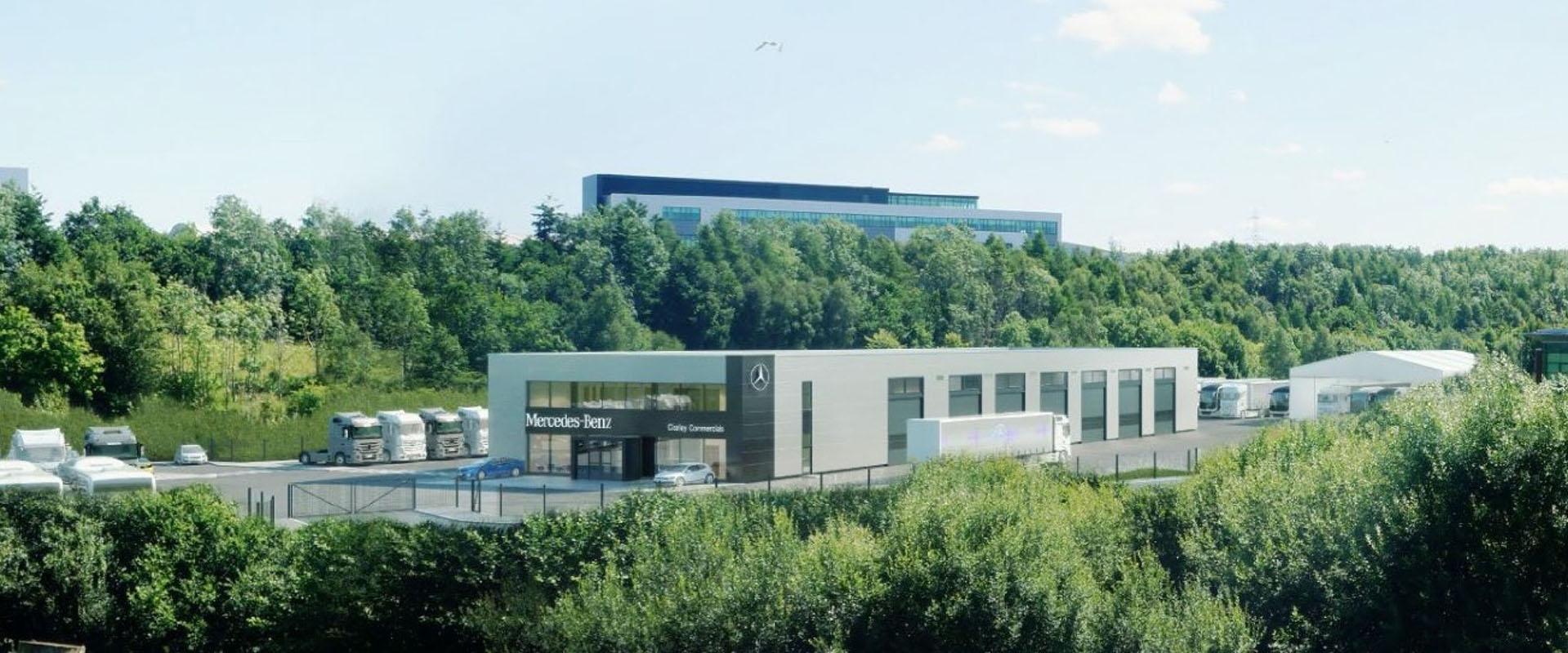 Artist's impression of proposed site at Eurocentral