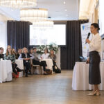 New scheme focuses on skills and gender balance in Scotland’s construction sector Ceri Moyers speaking at The Circle Partnership launch event