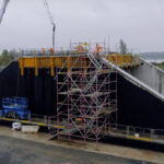 Build of £5.9m Bowling railway bridge progresses