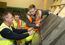 Investing in young people pays off for Forster Group Construction workers on roofing project