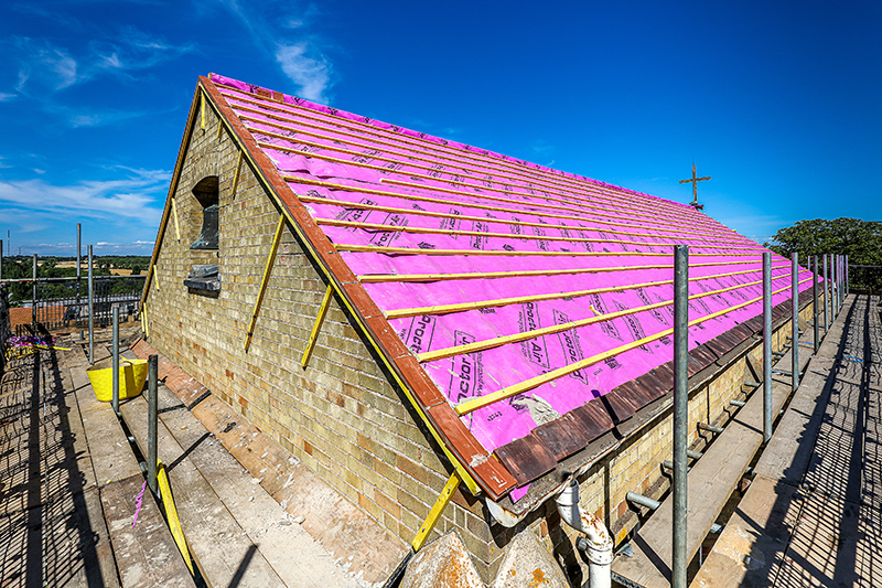 Proctor solutions on church roof