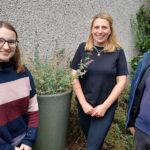 Craigleith rainwater project aims to reduce flooding risk L-R: Isla Kendall, Katie Gibson and Ed Ptolomey