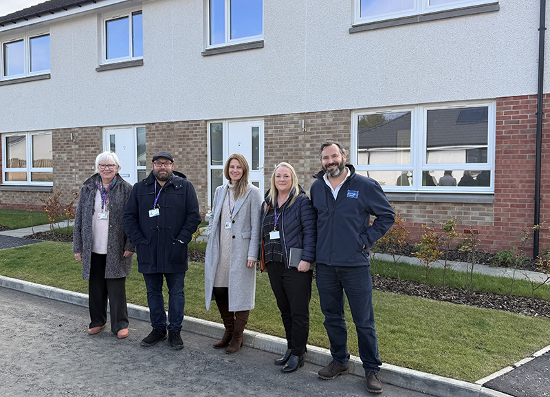 Handover of new affordable homes in Dunfermline