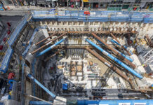 Mabey Hire includes embodied carbon calculations with every quote Construction site in central London