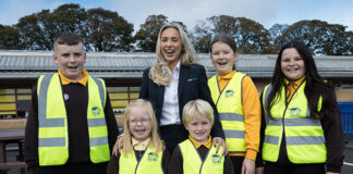 Children in hi-vis vests to promote safety campaign