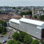 Scaffolding around city centre hotel