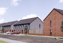 Plans progress for 56-property affordable housing project in Renfrewshire Artist's impression of Braehead site