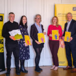Evelyn Scott appointed new chair at SBCC AGM L-R: SBCC board comprising Dr Andrew Agapiou, John McLeish, Sarah Peterson, Ysella Jago, Evelyn Scott, Ross Mathie, and Pat Loftus. © Stuart Hay