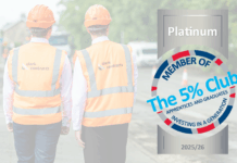 Paisley contractor recognised for ‘earn and learn’ opportunities Clark Contracts and 5% Club logo