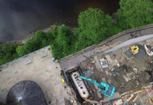 Firms dig deep at tourist hotspot to install new sewage treatment plant